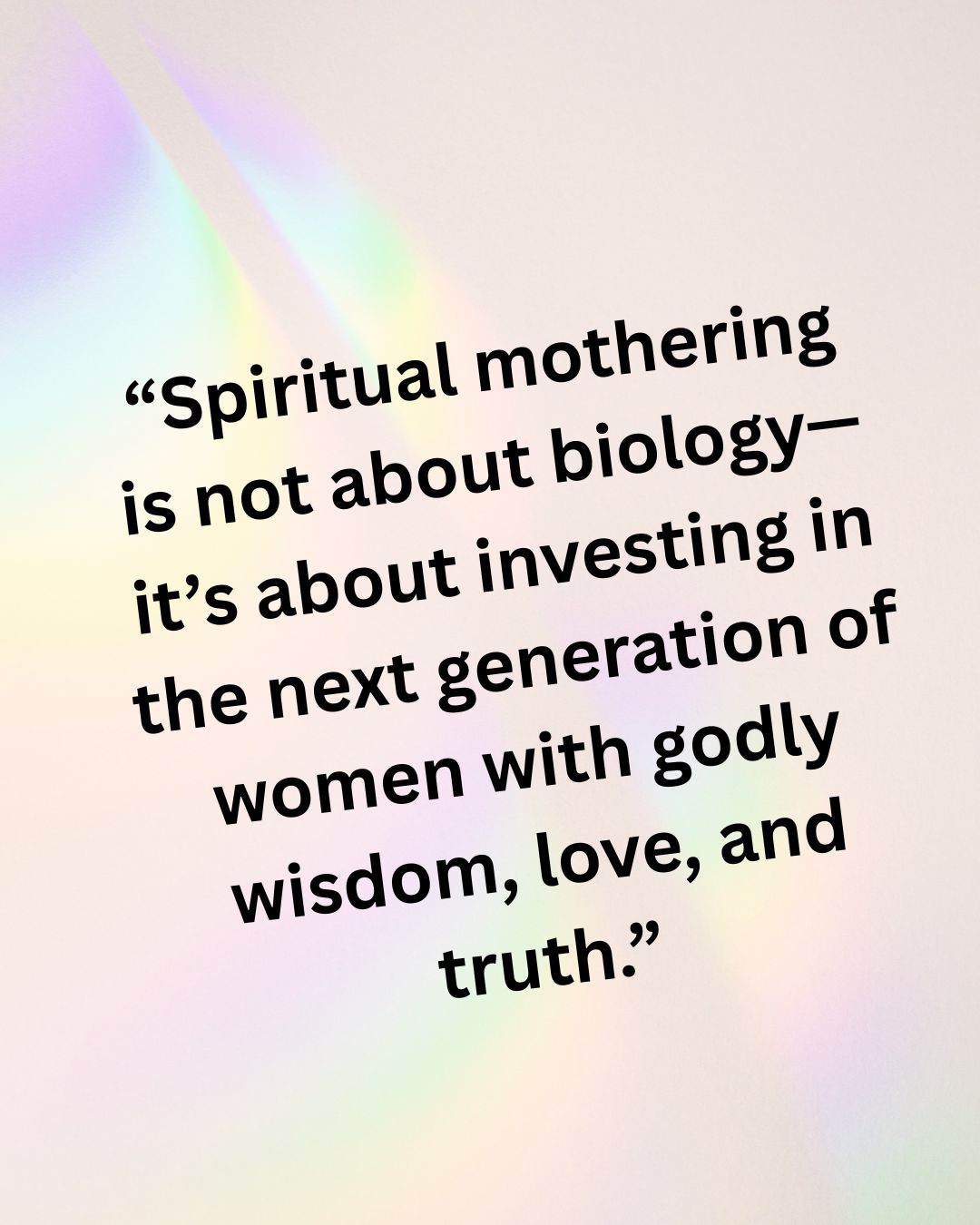 Spiritual Mothering